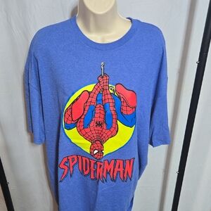 Blue Spider-Man Graphic T-Shirt
